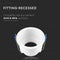 V-TAC VT-9001RD-W - LED Inbouwspot - GU10 IP20 - Wit