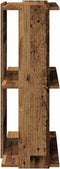 vidaXL - Boekenkast - 3-laags - 60x30x80 - cm - bewerkt - hout - oud - houtkleur