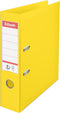 Esselte No.1 VIVIDA Kunststof A4 Ordner met Etikethouder - Voor 500 Vel - Rugbreedte van 75mm - Geel