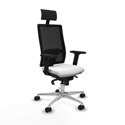 Bureaustoel met hoofdsteun Piqueras y Crespo 2D086N1 Wit