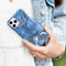Selencia Hoesje Geschikt voor Samsung Galaxy A72 Hoesje - Selencia Maya Fashion Backcover - blauw