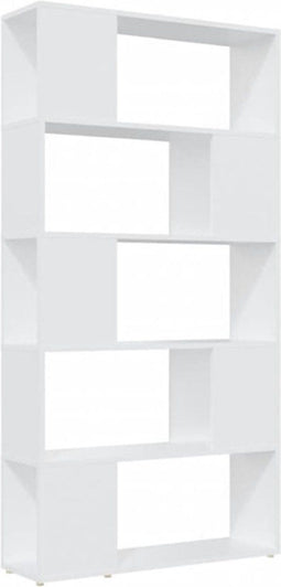 vidaXL-Boekenkast/kamerscherm-80x24x155-cm-spaanplaat-wit