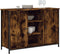 vidaXL - Dressoir - 100x35x70 - cm - bewerkt - hout - gerookt - eikenkleurig