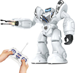 Silverlit Robo Blast - Programmeerbare robot - LED ogen en geluidseffecten - Wit