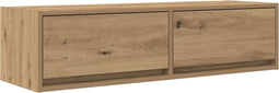 vidaXL - TV-meubel - Artisan - Eiken - 100x31x25,5 - cm - Bewerkt - Hout