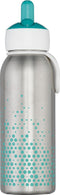 Mepal isoleerfles flip-up Campus – 350 ml – 12 uur koud / 9 uur warm – Drinkfles met rietje voor kinderen – Turqouise