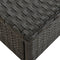 vidaXL - Theetafel - 50x50x47 - cm - poly - rattan - zwart