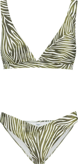 SHIWI Amy - Dames Bikini - V-vormige brief en verstelbare bandjes - Groen