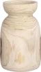 Mica Decorations Naturo Vaas - 20x20x32 cm - Hout - Bruin
