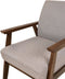 ASNES - Fauteuil - Taupe - Polyester