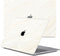 Lunso Geschikt voor MacBook Air 13 inch M1 (2020) cover hoes - case - Creamy Vibes