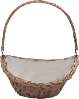 vidaXL - Houtmand - met - handvat - 57x46,5x52 - cm - wilgenhout - bruin