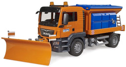 Bruder MAN TGS - Strooiwagen met sneeuwploeg 1:16 - Blauw
