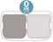 Brabantia Bo Prullenbak - 2 x 30 liter - Afvalscheiding - Soft Grey (2 stuks)
