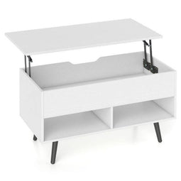Coast Lift Top Salontafel - 120 x 60 x 45 cm - Ergonomisch werkblad - Wit