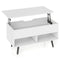 Coast Lift Top Salontafel - 120 x 60 x 45 cm - Ergonomisch werkblad - Wit