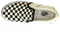 VANS YT Asher - Lage sneakers - Slip-On - (CHECKERS) BLACK/NATURAL
