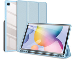 Dux Ducis - Tablet hoes geschikt voor Samsung Galaxy S6 Lite (2024) / Samsung Galaxy Tab S6 Lite (2022/2020) - Toby Series - Tri-Fold Book Case - Blauw