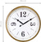 Landelijke wandklok - 39cm - Stille klok - Wit/ Goud- NeXtime Classic