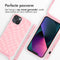 iMoshion Hoesje Geschikt voor iPhone 13 Hoesje Met Koord - iMoshion Siliconen design hoesje met koord - Roze / Retro Pink