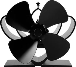 YL-201 4-bladige open haardventilator Kachelventilator Verwarmde ventilator Warmte-aangedreven Eco-ventilator