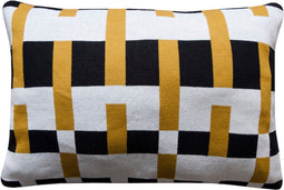 SALE Kussen Alix mosterd gebreid