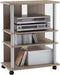 FMD Tv/hifi-kast met 3 vakken 65x40x79,2 cm eikenkleurig