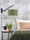 GOOD&MOJO Wandlamp Andes - Bamboe Zwart/Groen - 50x32x45cm - Binnen Scandinavisch,Bohemian