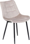 Set van 2 eetkamerstoelen MELROSE Fluweel Taupe
