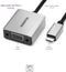 Marmitek 08370 - USB-C naar VGA adapter - Aluminium - Zwart