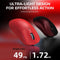 ATTACK SHARK X3 - Draadloze Gaming Muis - PAW3395 26000DPI 49G - Rood