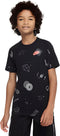 Nike Sportwear-T-Shirt-Jongens-Zwart-Maat M