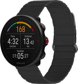 iMoshion Bandje Geschikt voor Polar Grit X (Pro) - Polar Vantage M2 / V2 / M - iMoshion Lederen bandje 2.0 - Zwart