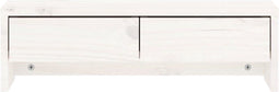 vidaXL - Monitorstandaard - 100x27x15 - cm - massief - grenenhout - honingbruin