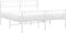 vidaXL - Bedframe - met - hoofd- - en - voeteneinde - metaal - wit - 160x200 - cm