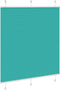vidaXL - Plissé - rolgordijn - 120x100cm - stofbreedte - 119,4cm - petrol - groen