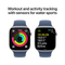 Apple Watch Series 10 - Smartwatch - 46mm - GPS - Aluminium - Sportbandje M/L - Zilver (Blauw)