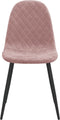 vidaXL - Eetkamerstoelen - 2 - st - fluweel - roze