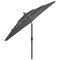 Parasol 3-laags met aluminium paal 3,5 m antracietkleurig