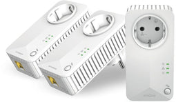 Strong Powerline 600 V2 - Powerline-adapters - 600 Mbit/s - Set van 3 (3-pack)