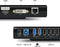 Wavlink WL-UG39DK - All-in-one USB Docking Station - 2 x HDMI - VGA - DVI - 6 x USB-A - Ethernet - Audio In/Uit - Zwart