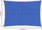 vidaXL - Zonnezeil - 160 - g/m² - rechthoekig - 3x5 - m - HDPE - blauw