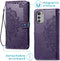 iMoshion Hoesje Geschikt voor Motorola Moto E32s / Moto E32 Hoesje Met Pasjeshouder - iMoshion Mandala Bookcase - Paars