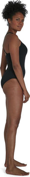Speedo End Essential Kickback - Badpak Dames - Hooggesloten rug - Zwart