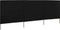 vidaXL - Windscherm - 3-panelen - 400x120 - cm - stof - zwart