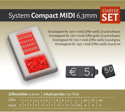Compact Midi grijs/wit 120 delig