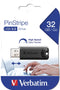 Verbatim PinStripe - USB 3.0 - 32GB - Zwart