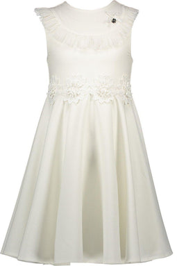 Le Chic C012-5870 - Meisjes Jurk - Mouwloos met luxe bloemen - Maat 140