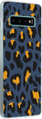 Hoesje Geschikt voor Samsung Galaxy S10 Plus Hoesje Siliconen - Design Backcover siliconen - Meerkleurig / Panther