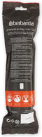 Brabantia PerfectFit Vuilniszakken - 20 l - Code Y - Scheurvast met trekbandsluiting - Wit (6 rollen x 20 stuks)